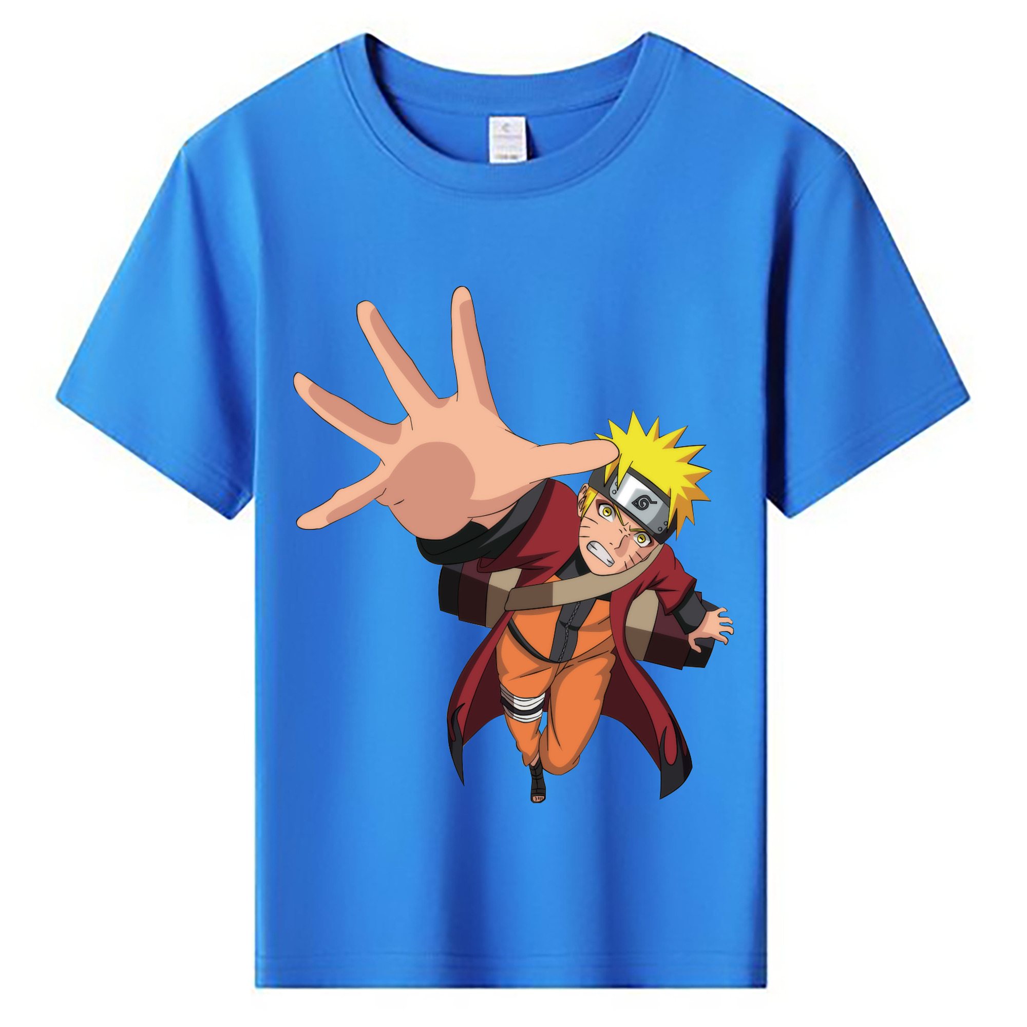 （画像用） NARUTO -ナルト- うずまき ナルト Uzumaki Naruto 綿100％キッズTシャツ（フロントプリント）